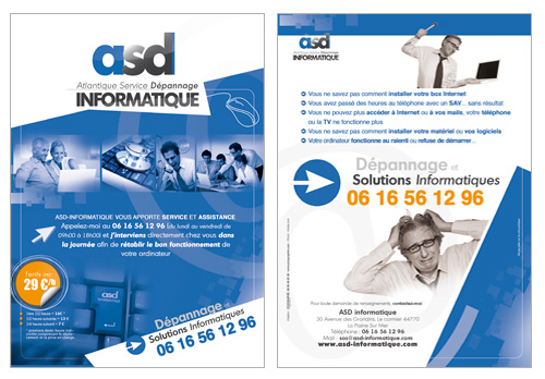 Flyer publicitaire ASD Informatique